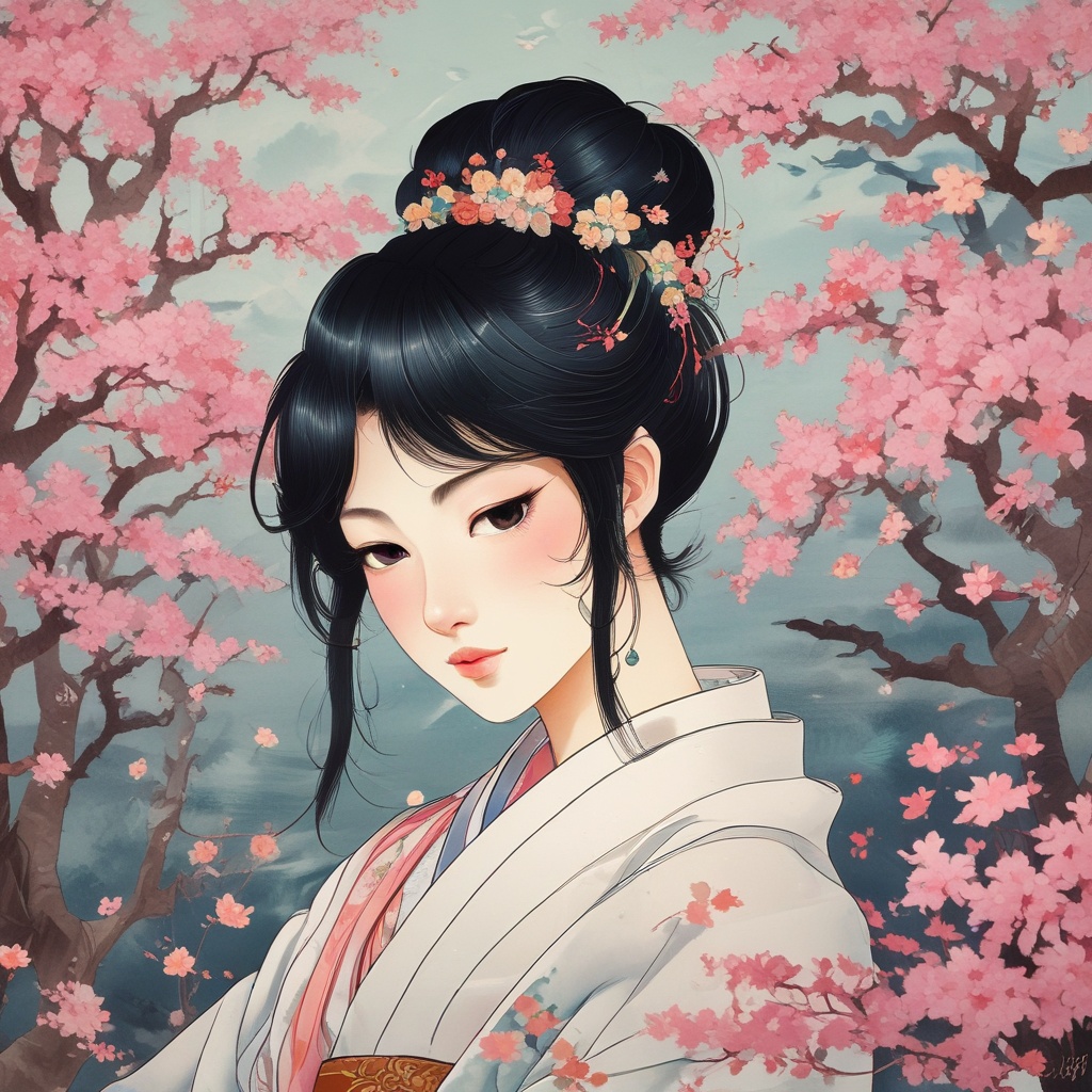 浴衣姿の人々の写真